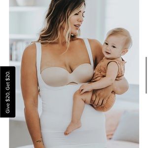 NWT Blanqi Postpartum Nursing Tank and Washable Nursing Pads